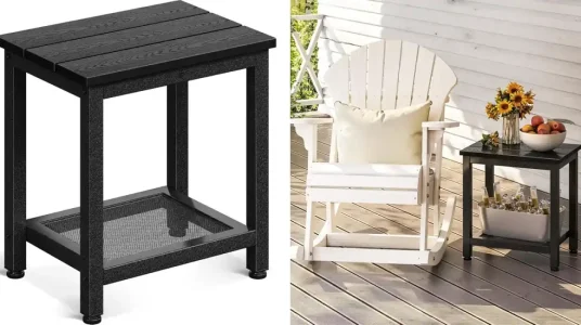 Mesa auxiliar Coleshome para exterior