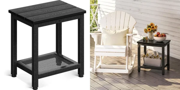 Mesa auxiliar Coleshome para exterior