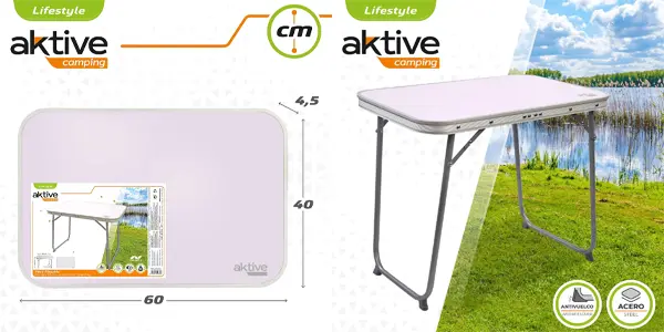 Mesa de camping plegable AKTIVE