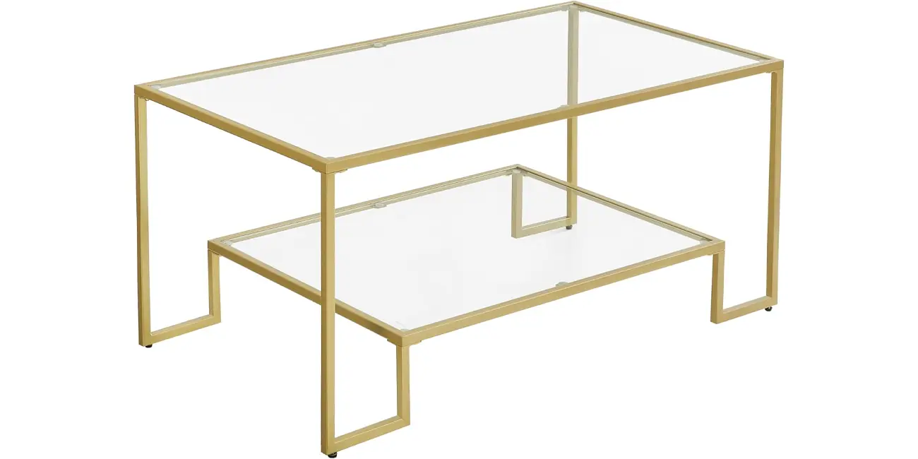 Mesa de centro de vidrio VASAGLE
