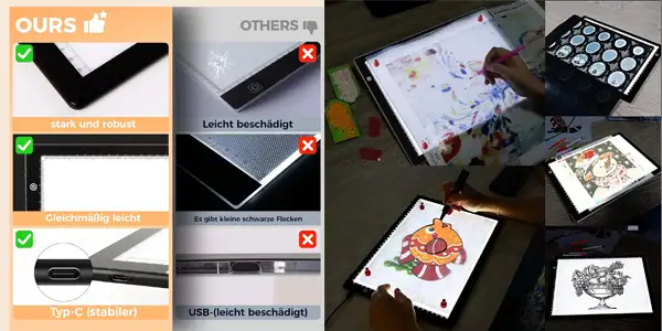 mesa de luz LED oferta