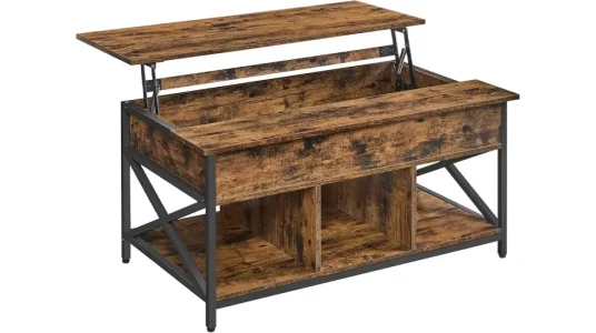 Mesa de centro elevable Vasagle con 2 cajones