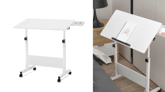 Mesa de escritorio Rcynview elevable inclinable