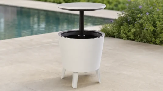 Mesa nevera para jardín y exterior Keter Cool Bar con capacidad de 30 litros