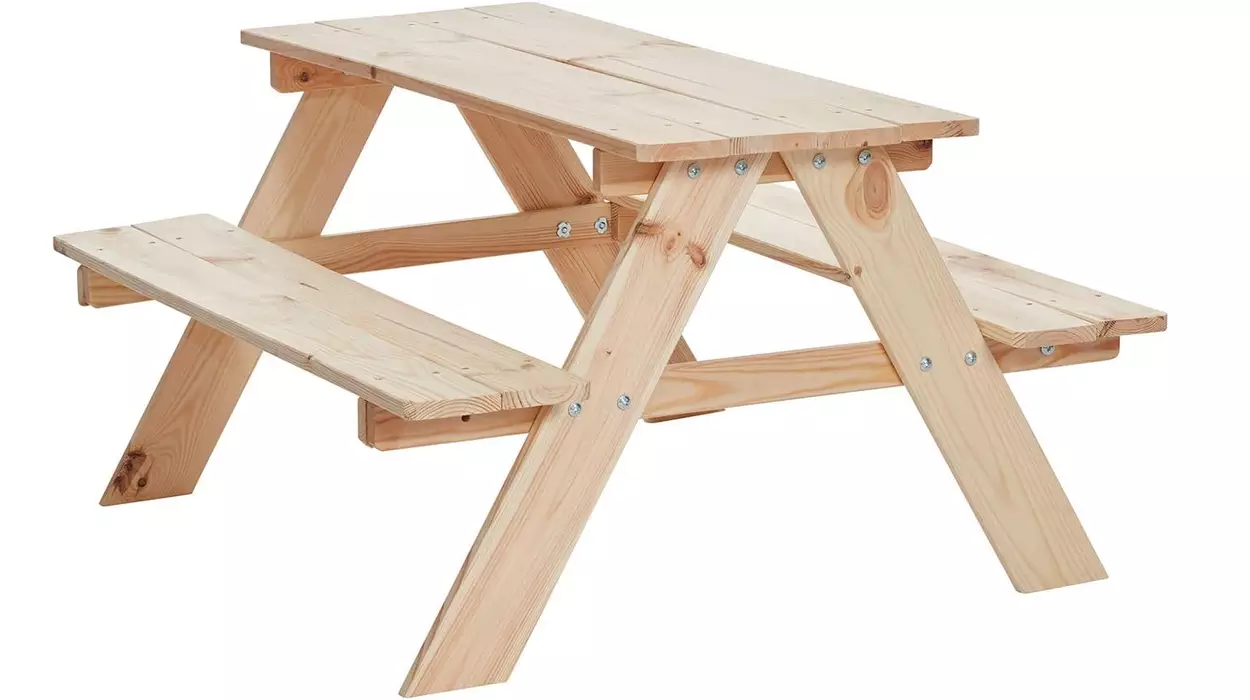 Mesa de madera para niños Happy People tipo merendero