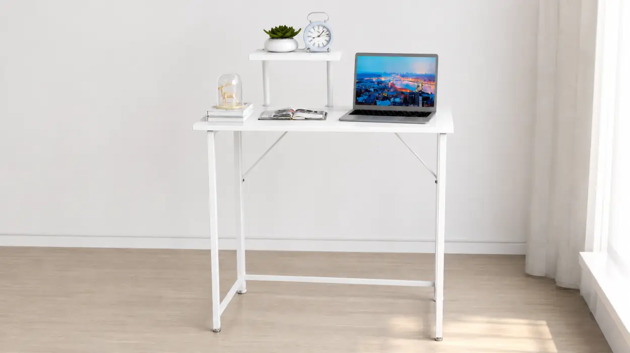 Mesa de escritorio plegable de 80 x 40 x 75 cm
