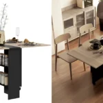 Mesa plegable Homcom con ruedas