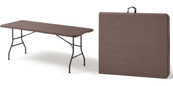 Mesa plegable de resina reforzada