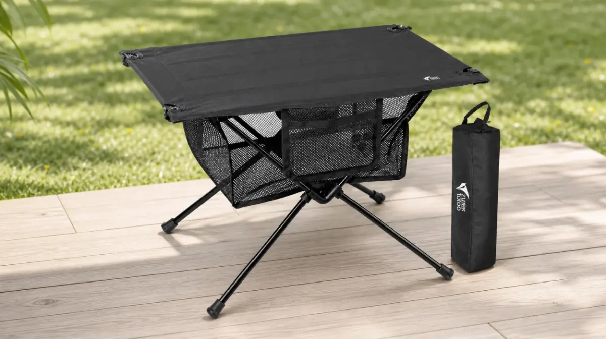 Mesa plegable Zune Lotoo para camping de 60 x 40 x 40 cm con bolsa de malla