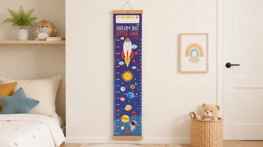 Metro de pared Legami Dream Big Little One para medir la altura de los niños hasta 160 cm