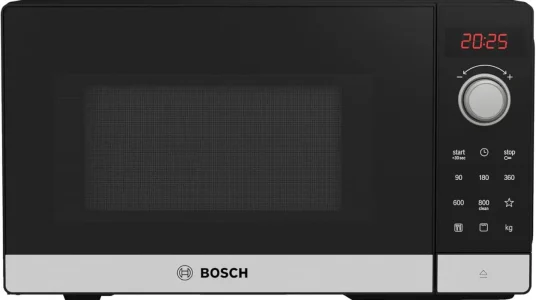 Microondas Bosch Serie 2 de libre instalación con 8 programas y acero inoxidable