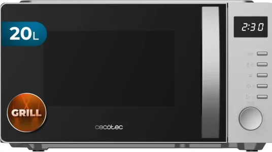 Microondas con grill Cecotec Proclean 5105 Silver de 20L y 700W