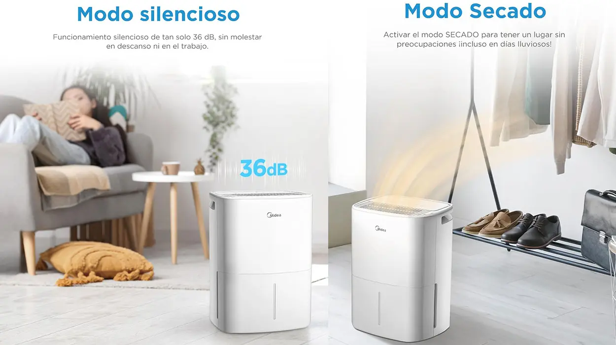 Deshumidificador Midea de 12 litros barato
