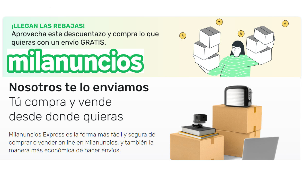 Milanuncios envíos gratis