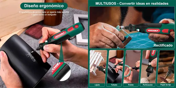 Mini amoladora eléctrica HYCHIKA 3,6V