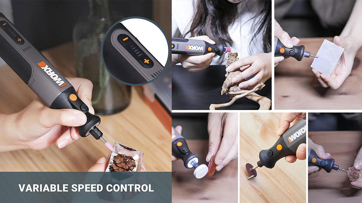 Mini amoladora inalámbrica USB Worx 8V barata