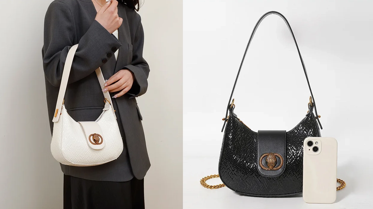 mini bolso cruzado de cuero para mujer