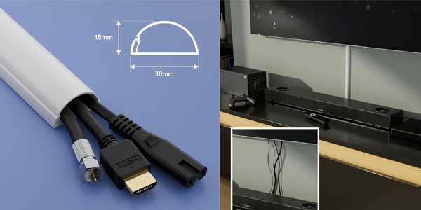 Mini canaletas adhesivas para cables oferta
