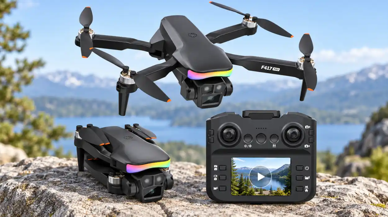 Mini dron F417PRO de menos de 249 g con cámara HD 1080p