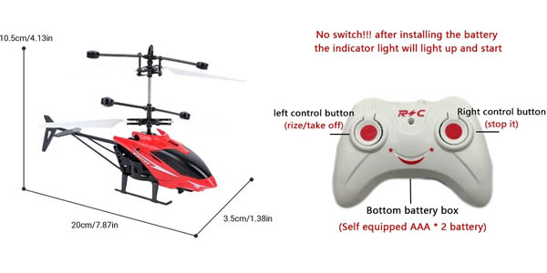 Helicóptero teledirigido ZHENDUO con control remoto
