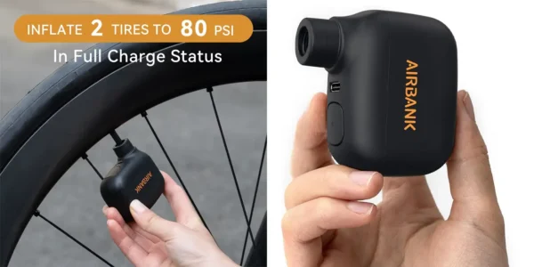 Mini inflador de aire eléctrico AIRBANK de 100 PSI