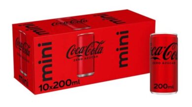 Mini latas Coca Cola Zero 200 ml baratas