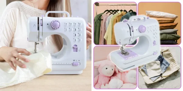 Mini máquina de coser eléctrica