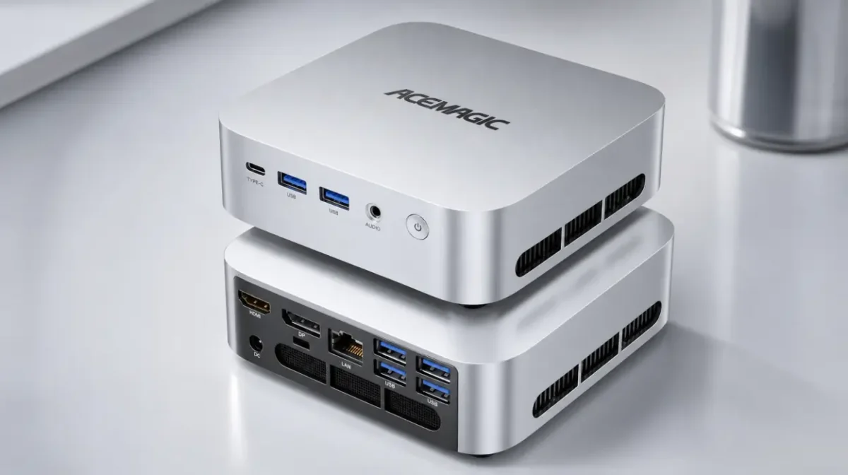 Mini PC ACEMAGIC K1 con AMD Ryzen con R2544, 8 GB y SSD de 256 GB