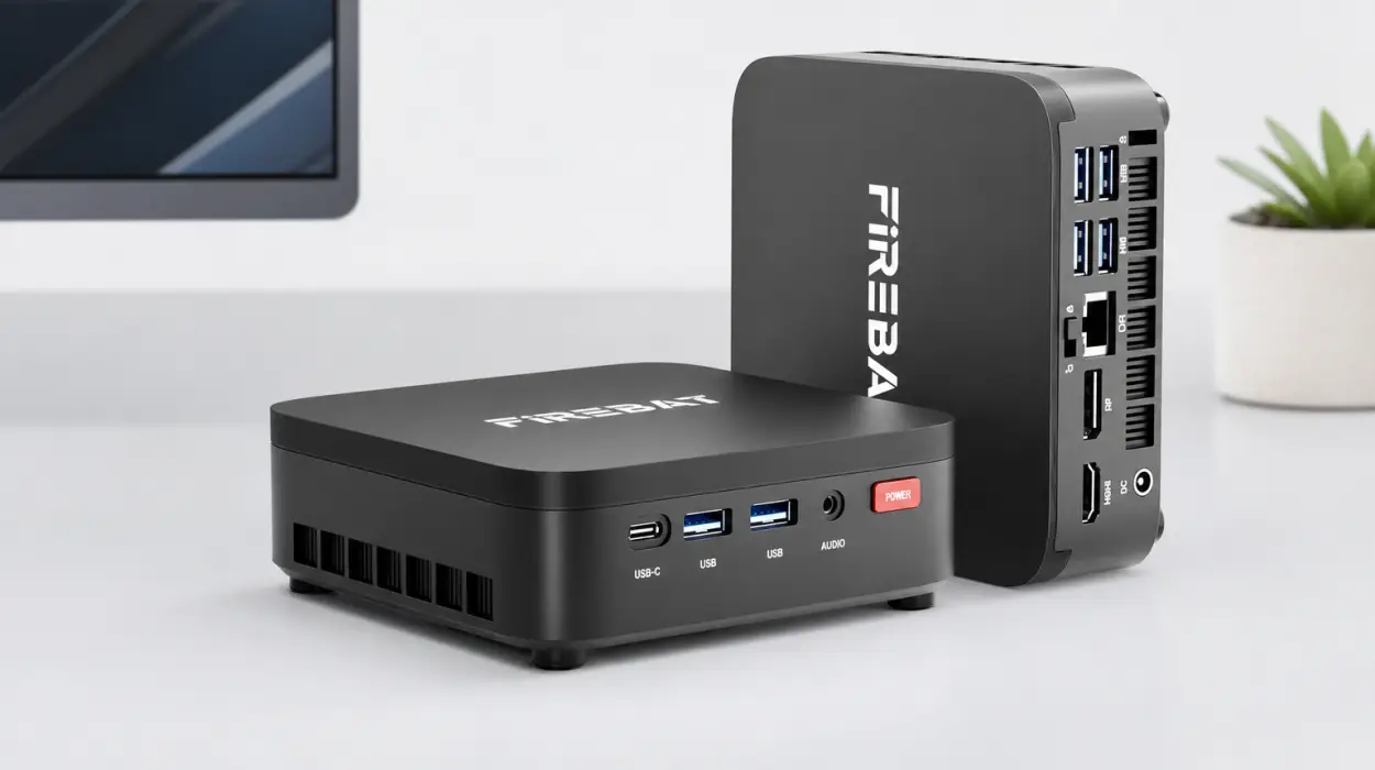 Mini PC FIREBAT R3 con Ryzen 5 7430U, 16 GB de RAM y SSD de 512 GB