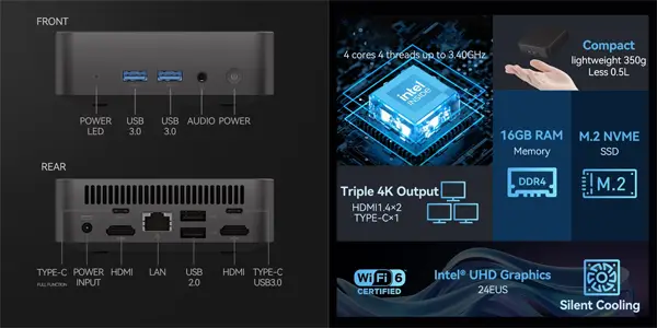 Mini PC Core i9 8950HK