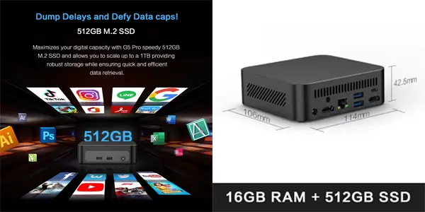 Mini PC MLLSE G5 Pro