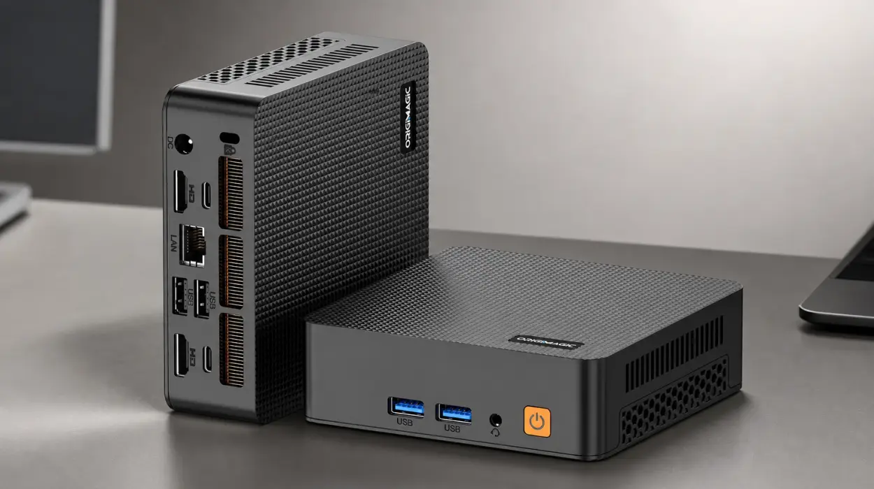 Mini PC Origimagic C5 con procesador Ryzen 5, 8GB RAM y 256GB SSD