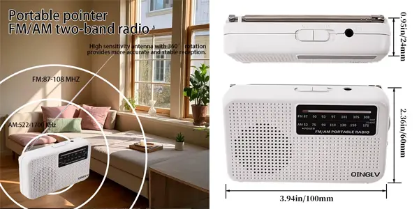 Mini radio FM/AM QINGLV