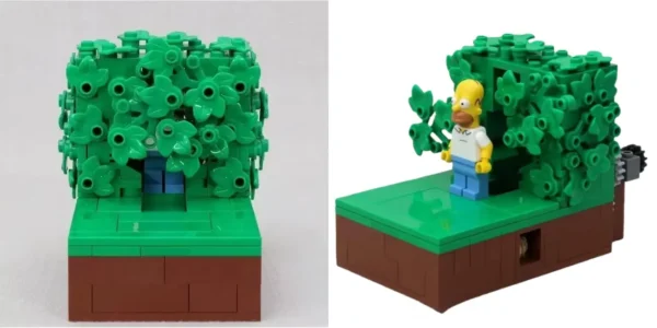 Mini set de construcción Homer Simpson tipo LEGO