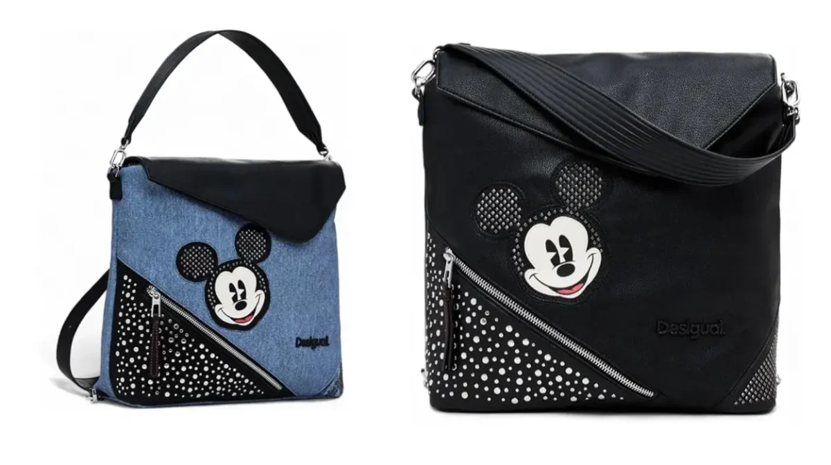 Atención: 70% de descuento en estas mochilas Desigual Mickey con detalles metálicos que van a VOLAR ¡Ideales para regalo!
