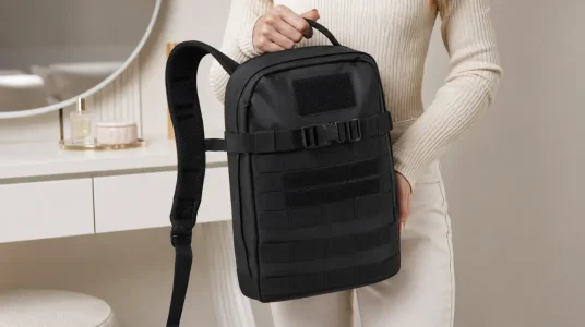 Mochila Brandit Us Cooper Daypack Unisex de 12 L en negro