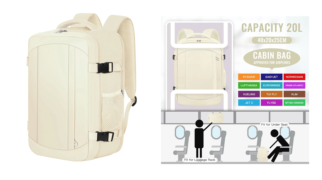 mochila de cabina Ltemziiy de 20 litros