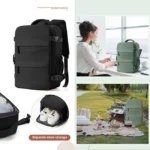 Mochila de viaje impermeable con puerto de carga USB