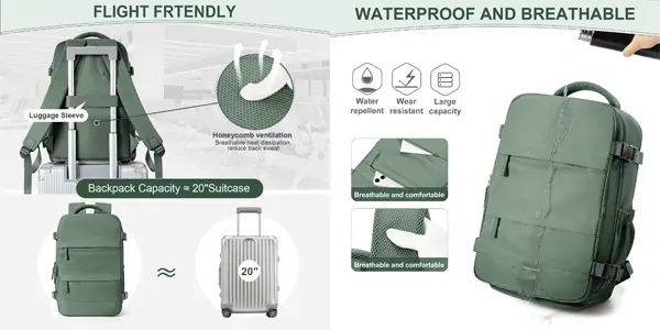 Mochila de viaje impermeable