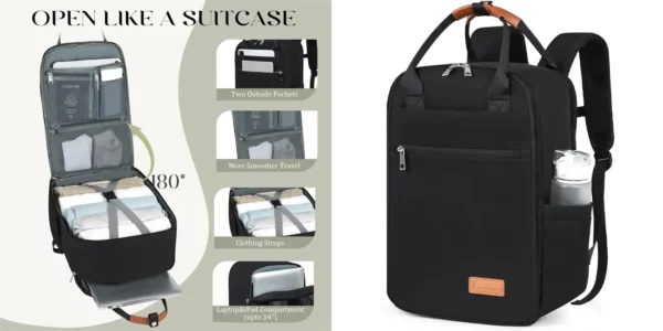 Mochila de cabina Lossga en color negro