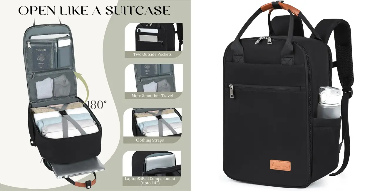 Mochila de cabina Lossga en color negro