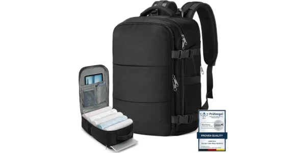 Mochila de viaje Samfolk con apertura tipo maleta