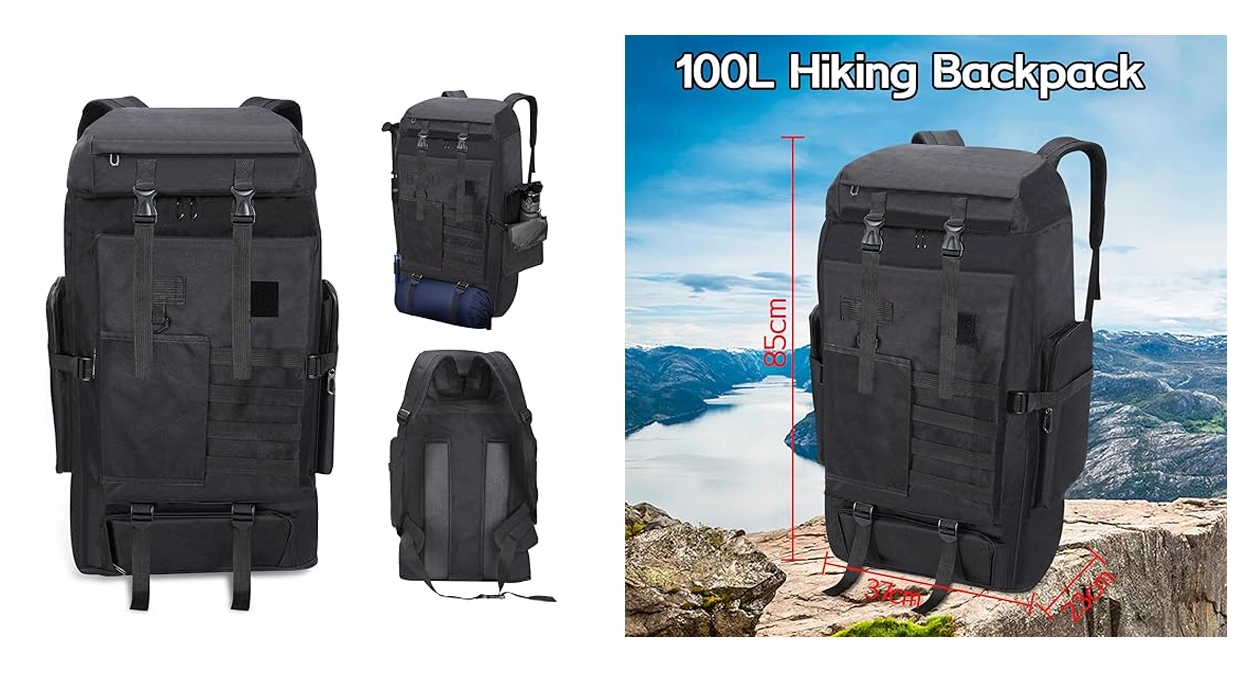 mochila de senderismo Senprity de 100 litros