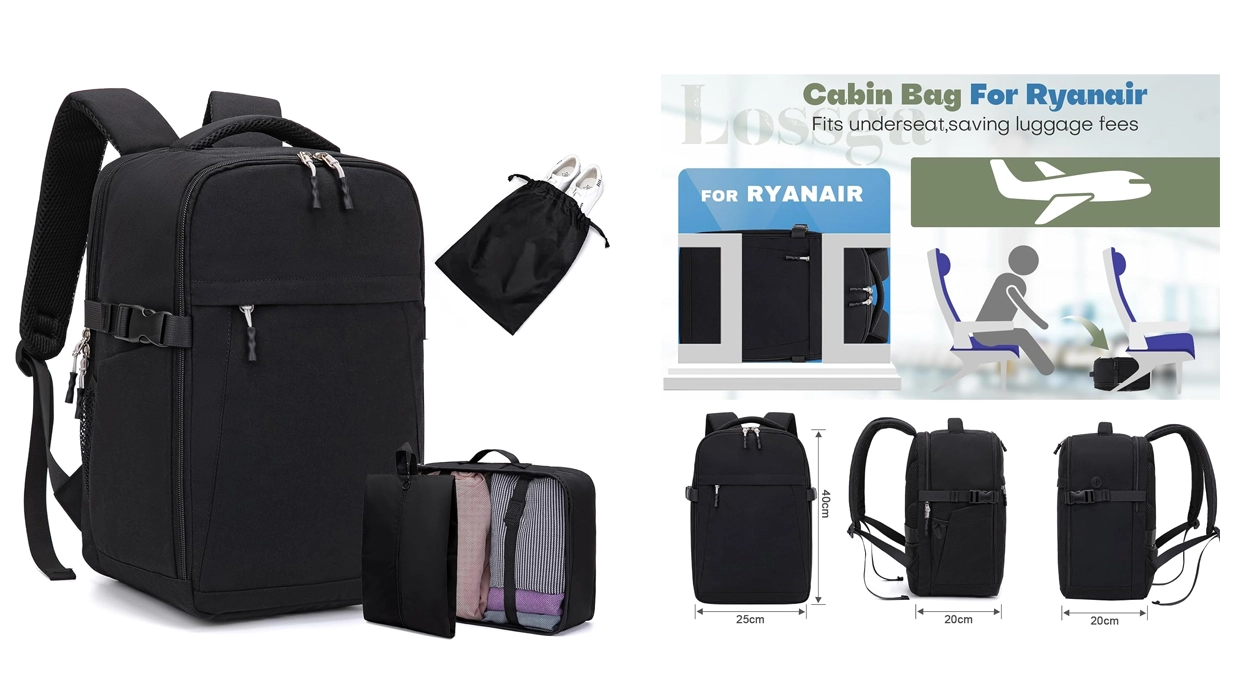 mochila de viaje Lossga para cabina Ryanair
