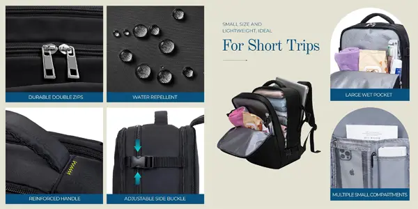 Mochila de viaje para cabina con apertura tipo maleta