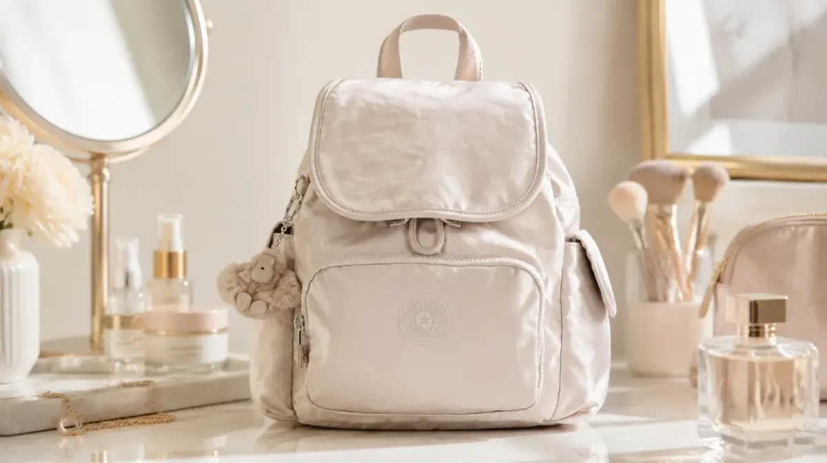 Mochila pequeña Kipling City Pack Mini con bolsillo para móvil y cierre de cremallera