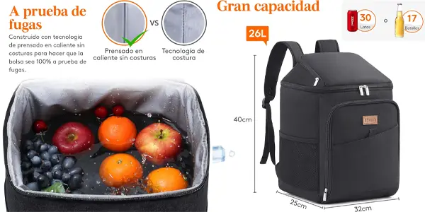 Mochila nevera isotérmica Lifewit