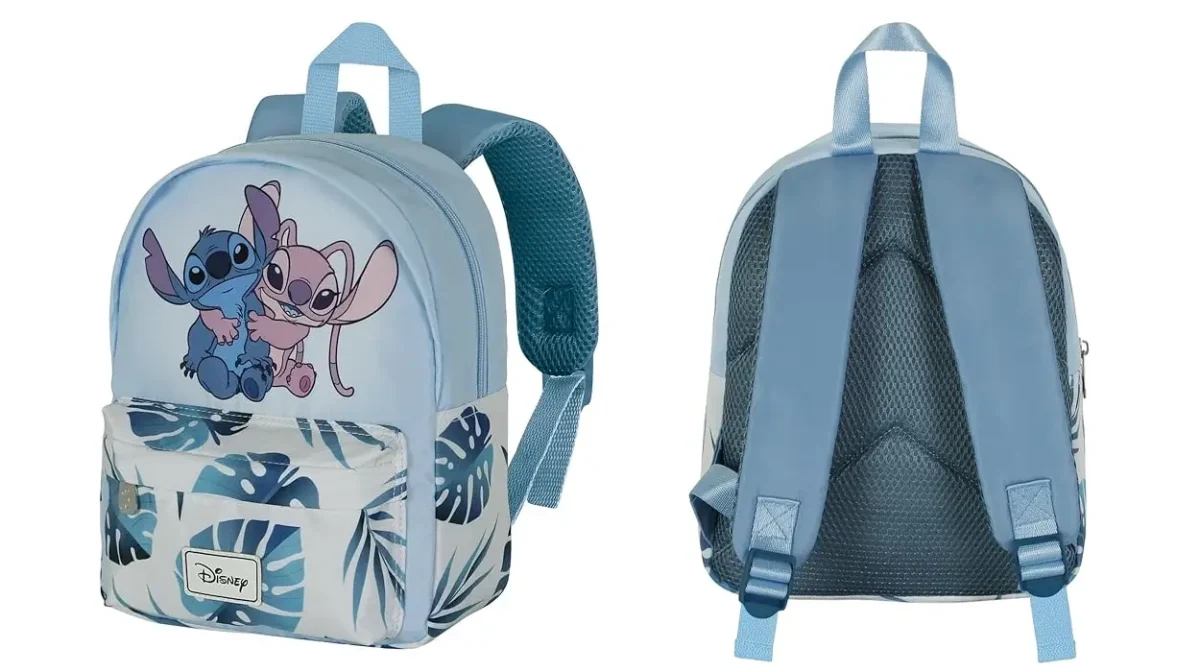 En esta chulísima mochila preescolar de Stitch con licencia oficial de Disney