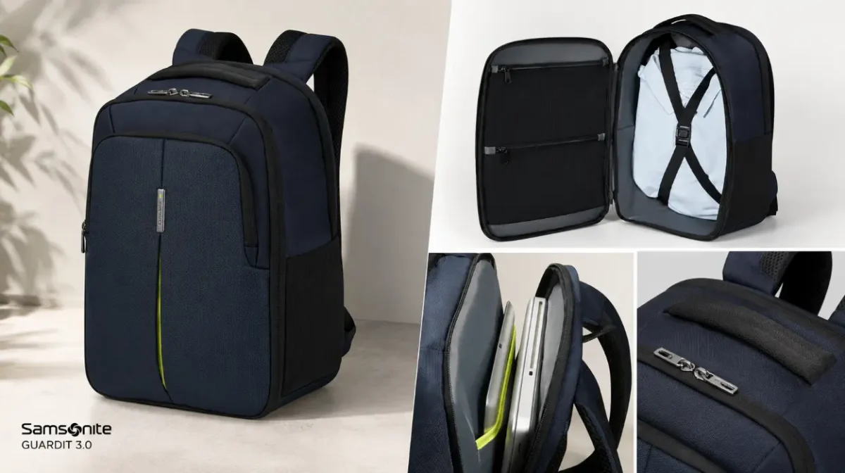Mochila Samsonite Guardit 3.0 apta para Ryanair, ideal para portátiles de hasta 14.1"
