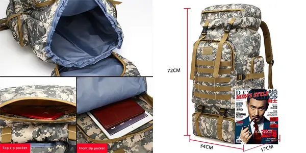 Mochila de senderismo Rilibegan